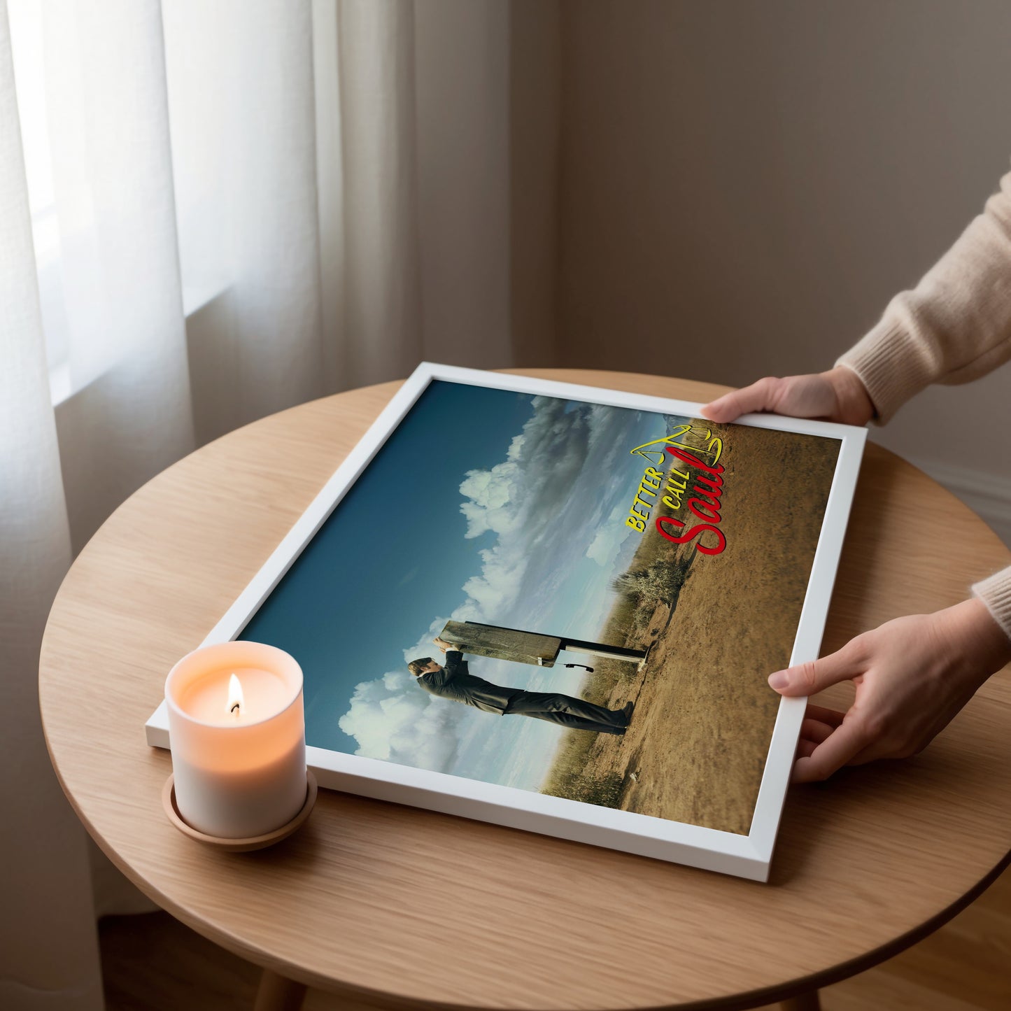 Better Call Saul Desert Scene Art Poster