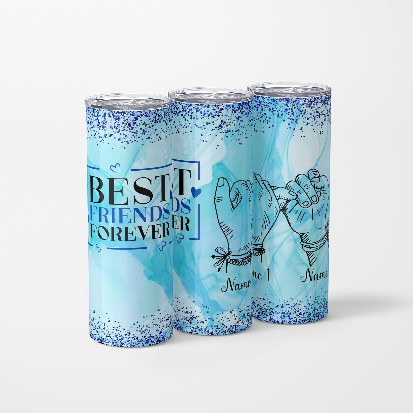 Best Friends Forever - 600 ml Stainless Steel Tumbler [Personalised]