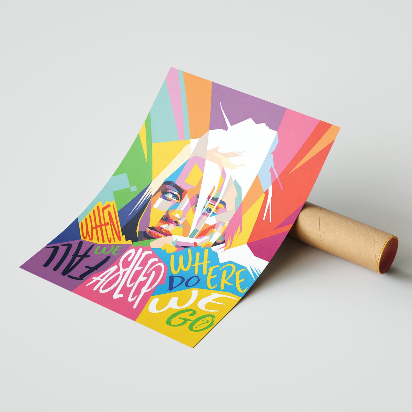 Billie Eilish Pop Art Portrait – Bold Album-Inspired Wall Décor