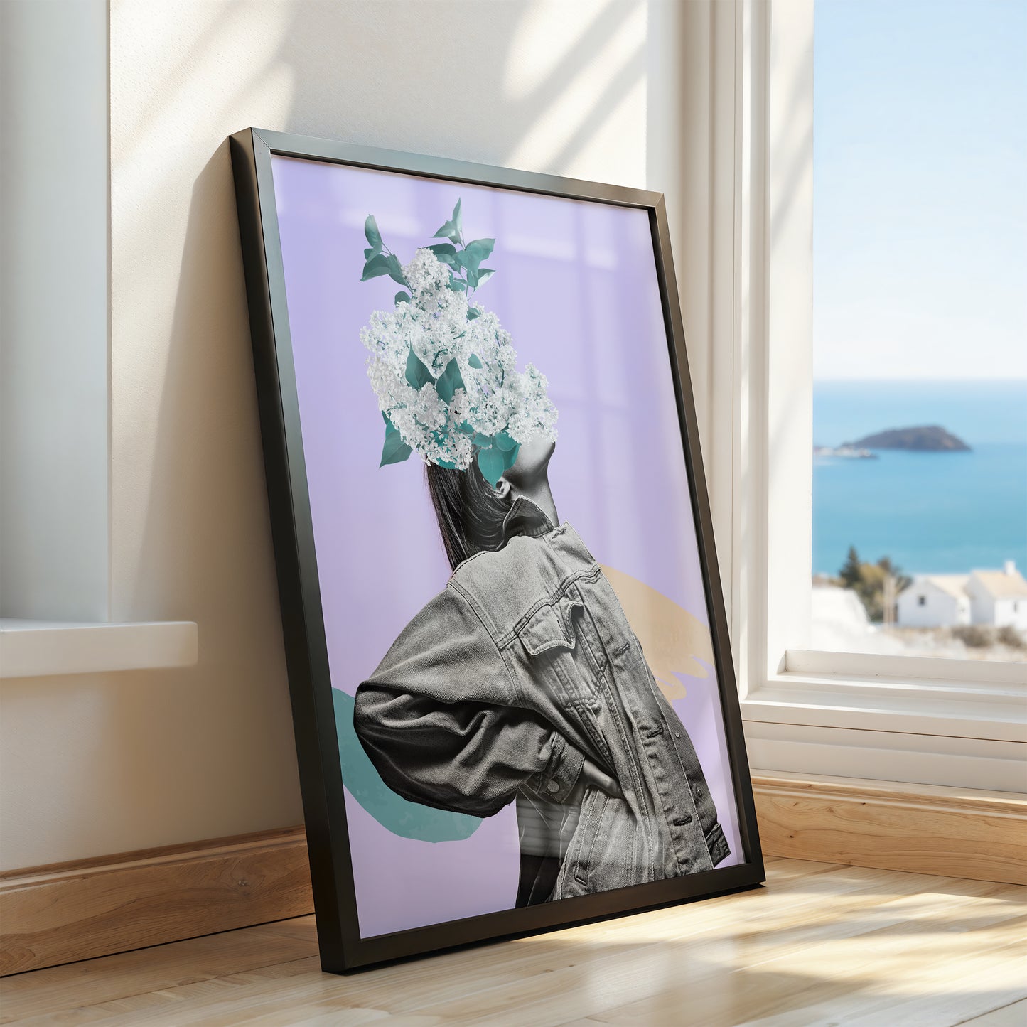 She Blooms Within – Feminine Surreal Art Poster