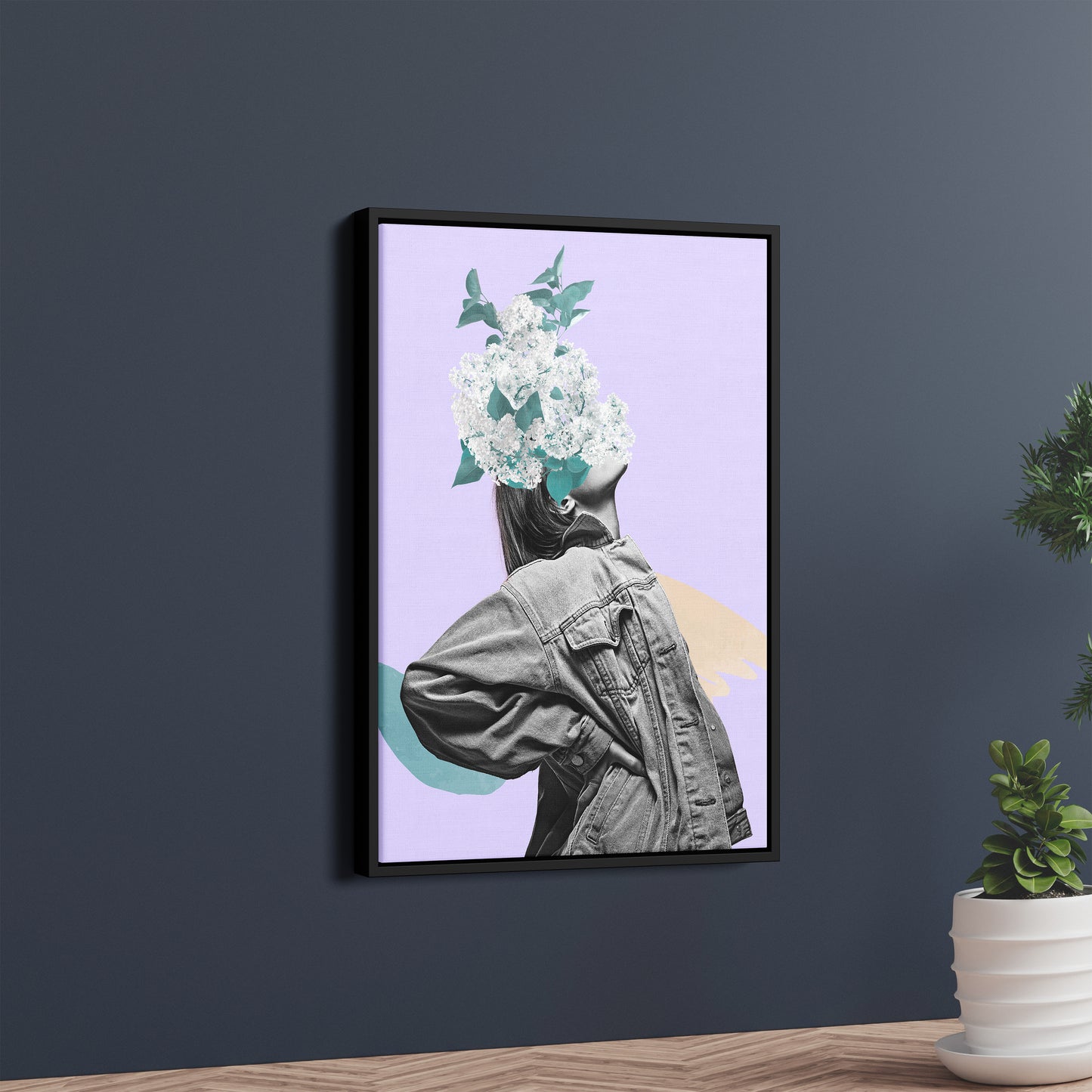 She Blooms Within – Feminine Surreal Art Poster