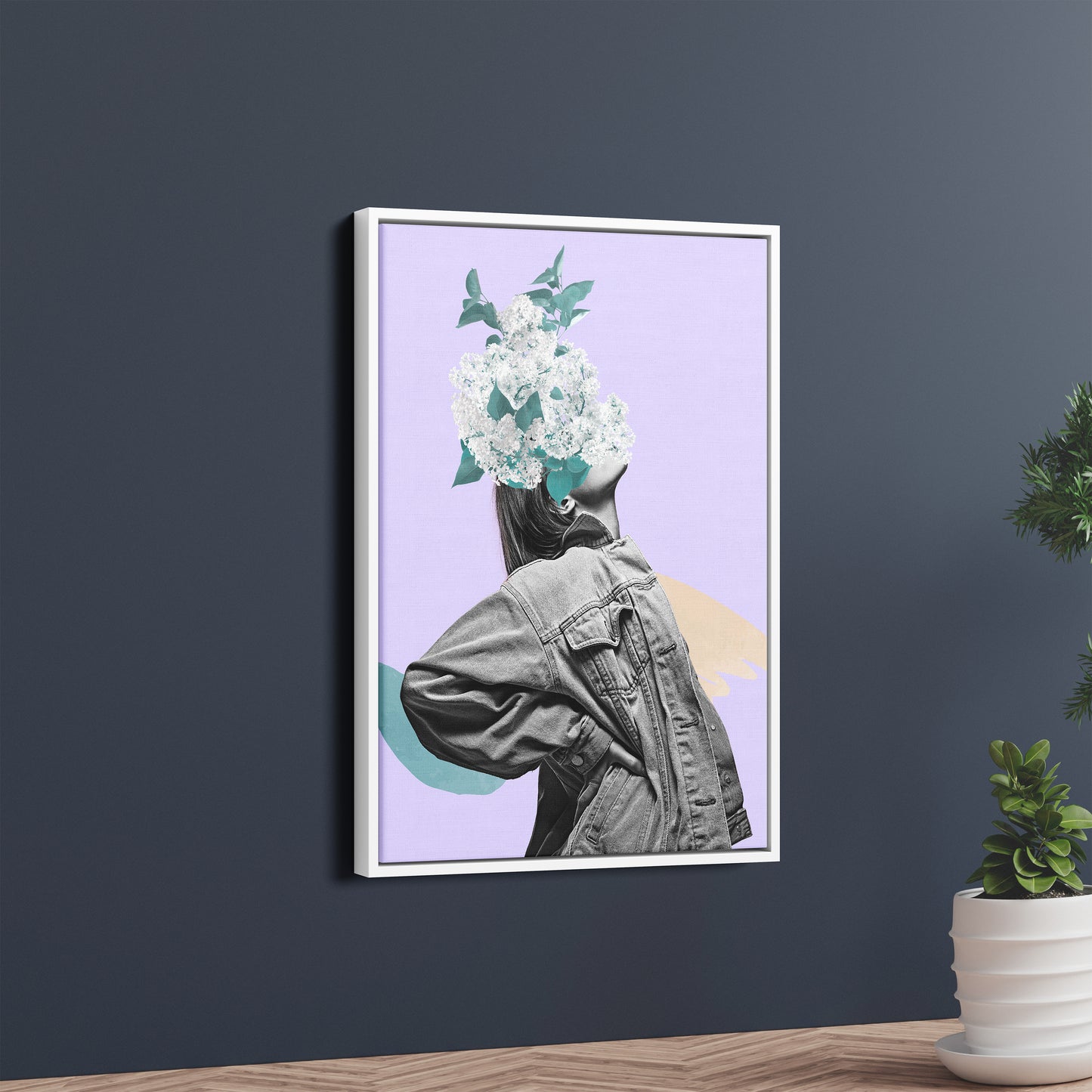 She Blooms Within – Feminine Surreal Art Poster