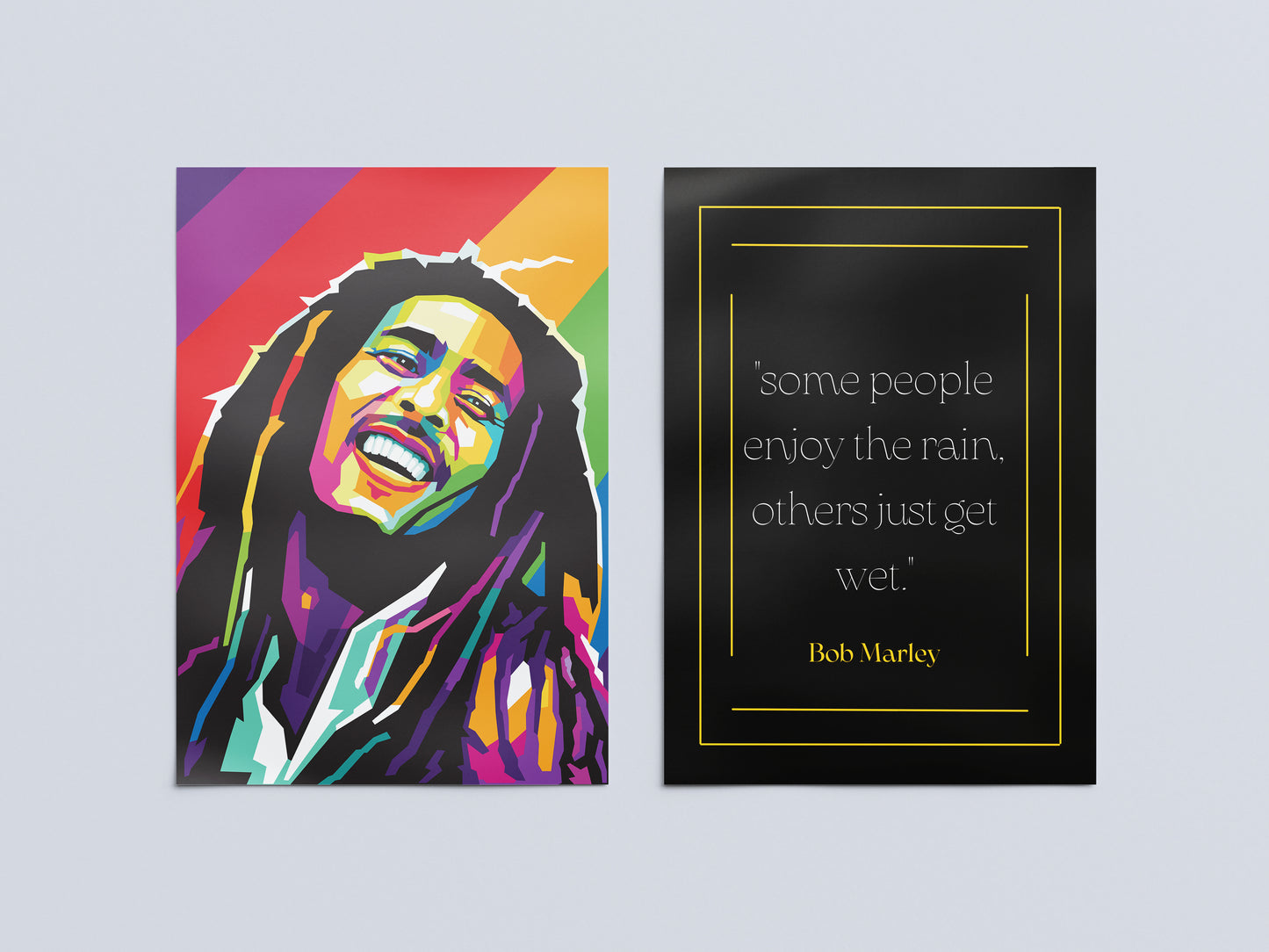 Bob Marley + Enjoy the Rain (2 Posters Combo)