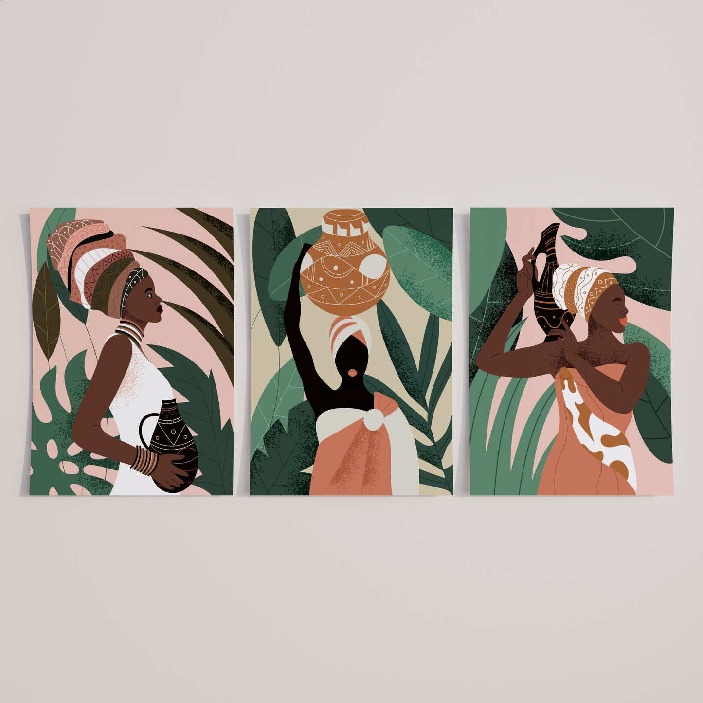 Sovereign Grace: Set of 3 Posters Celebrating Feminine Strength & Heritage