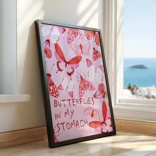 That Butterfly Feeling: Whimsical Art Print
