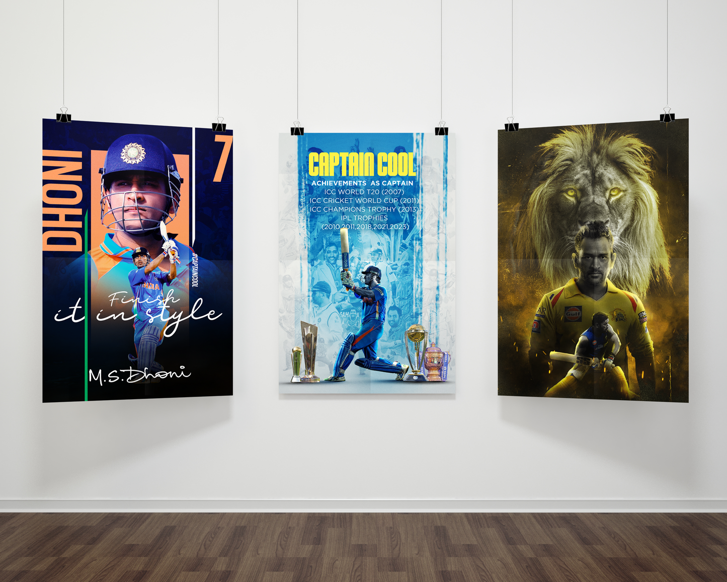 Captain Cool Wall (Set of 3 Posters)