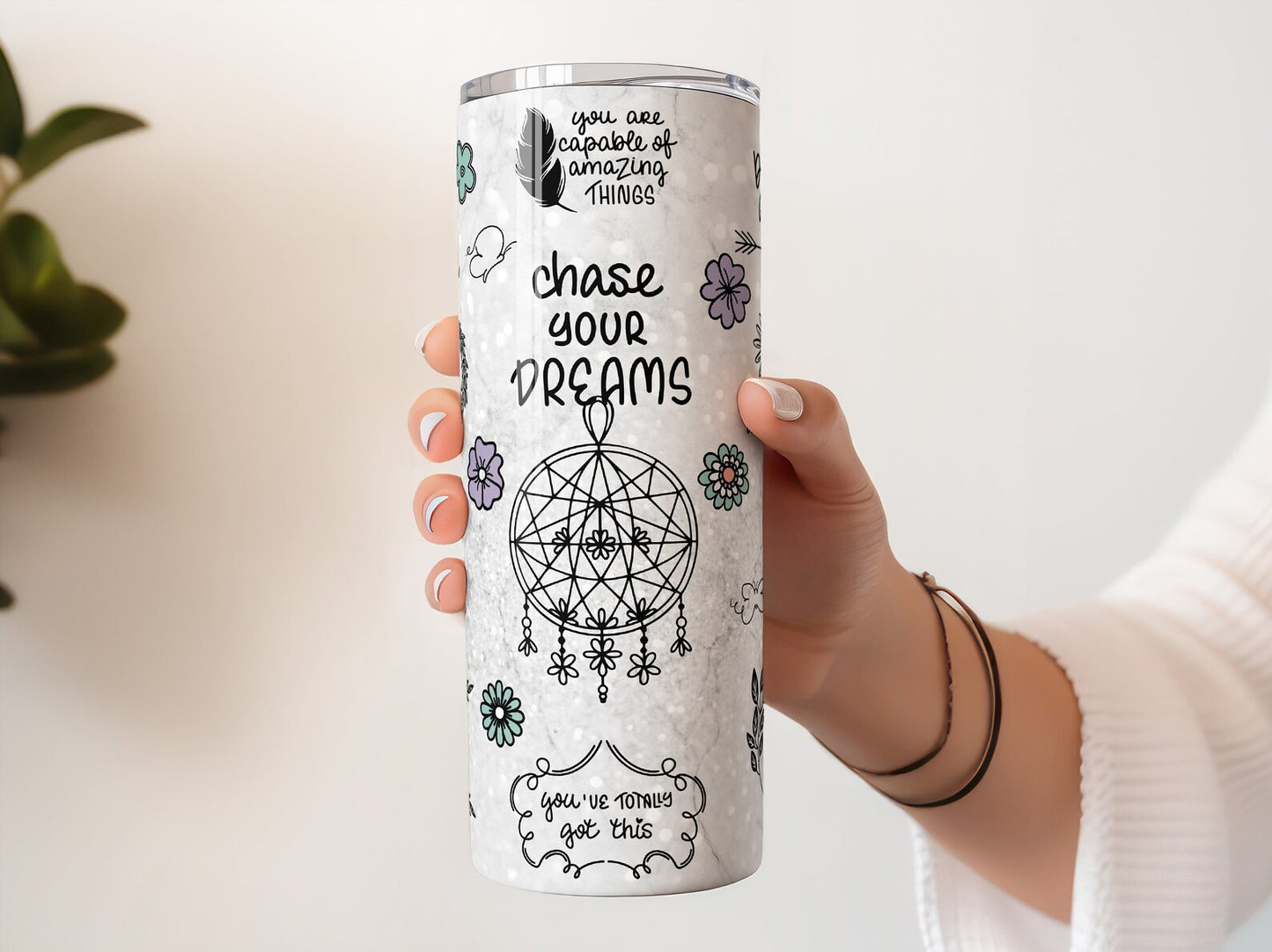 Chase Your Dreams - Stainless Steel Tumbler - 600 ml