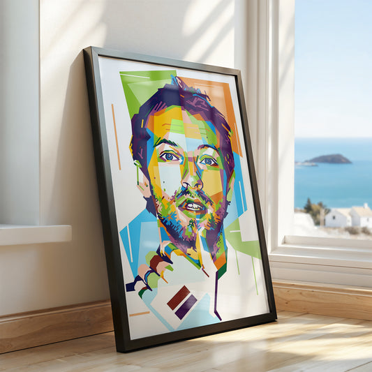 Chris Martin Pop Art Portrait