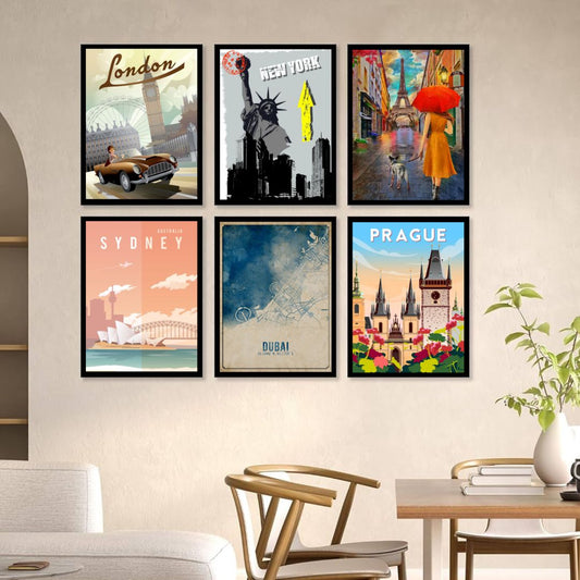 Cities of the World Combo (Set of 6 Posters)