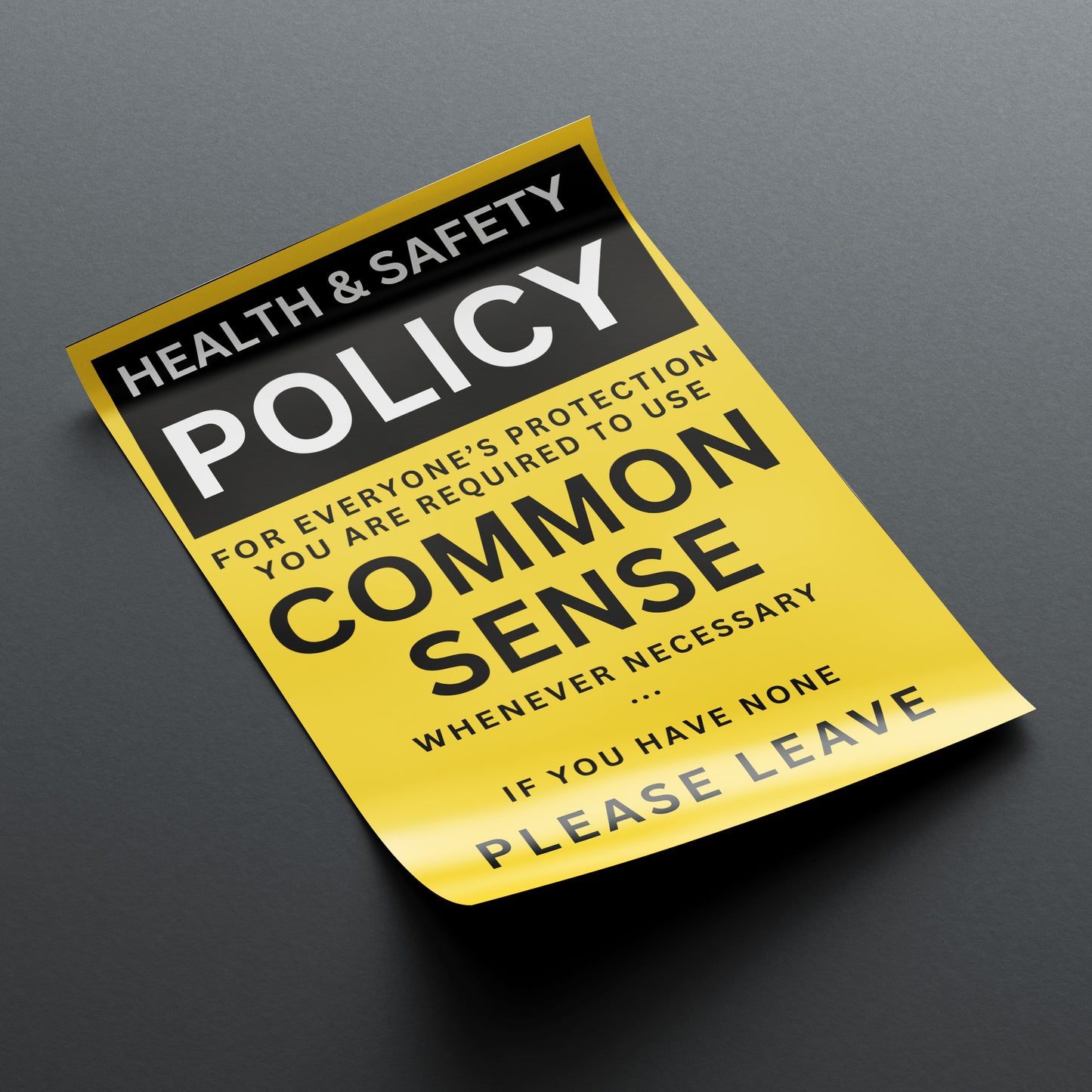 Health & Safety Policy – Common Sense