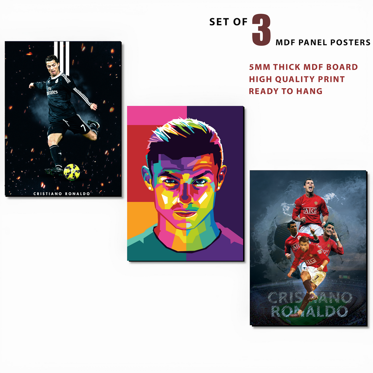 The CR7 Wall (Set of 3 Posters)