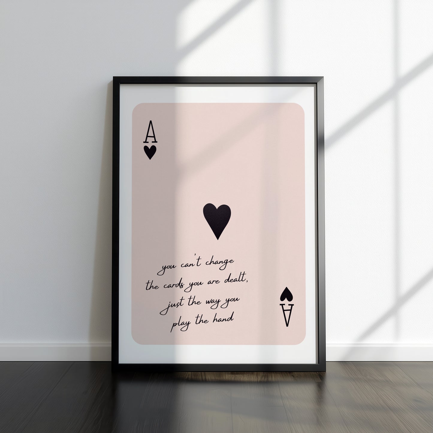Customizable Playing Card Poster – Ace of Spades Edition