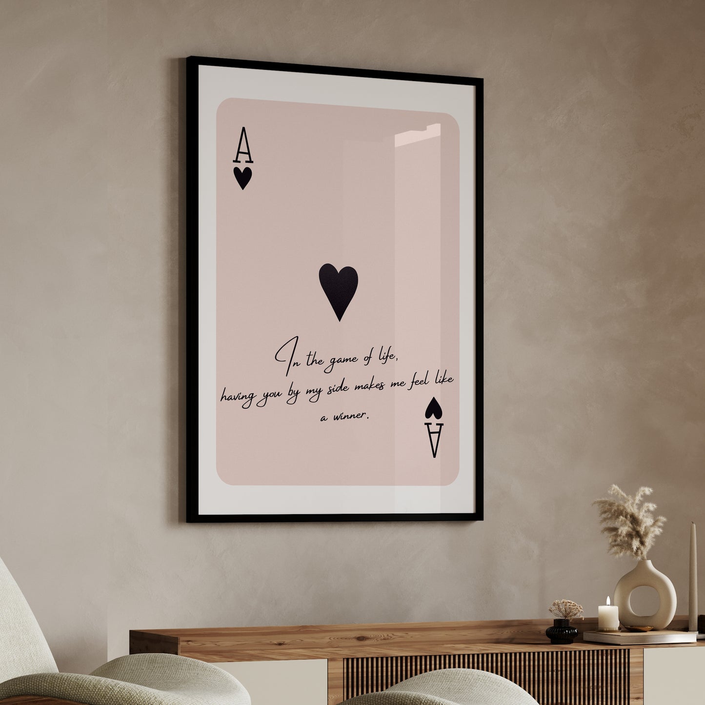 Customizable Playing Card Poster – Ace of Spades Edition