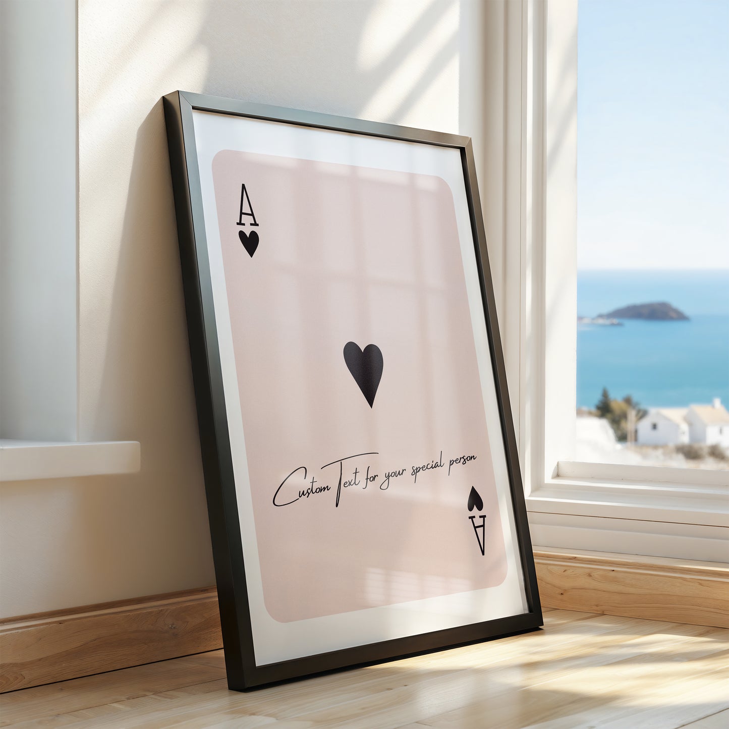 Customizable Playing Card Poster – Ace of Spades Edition
