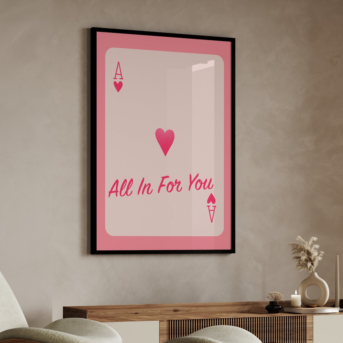 Your Message on Ace of Hearts