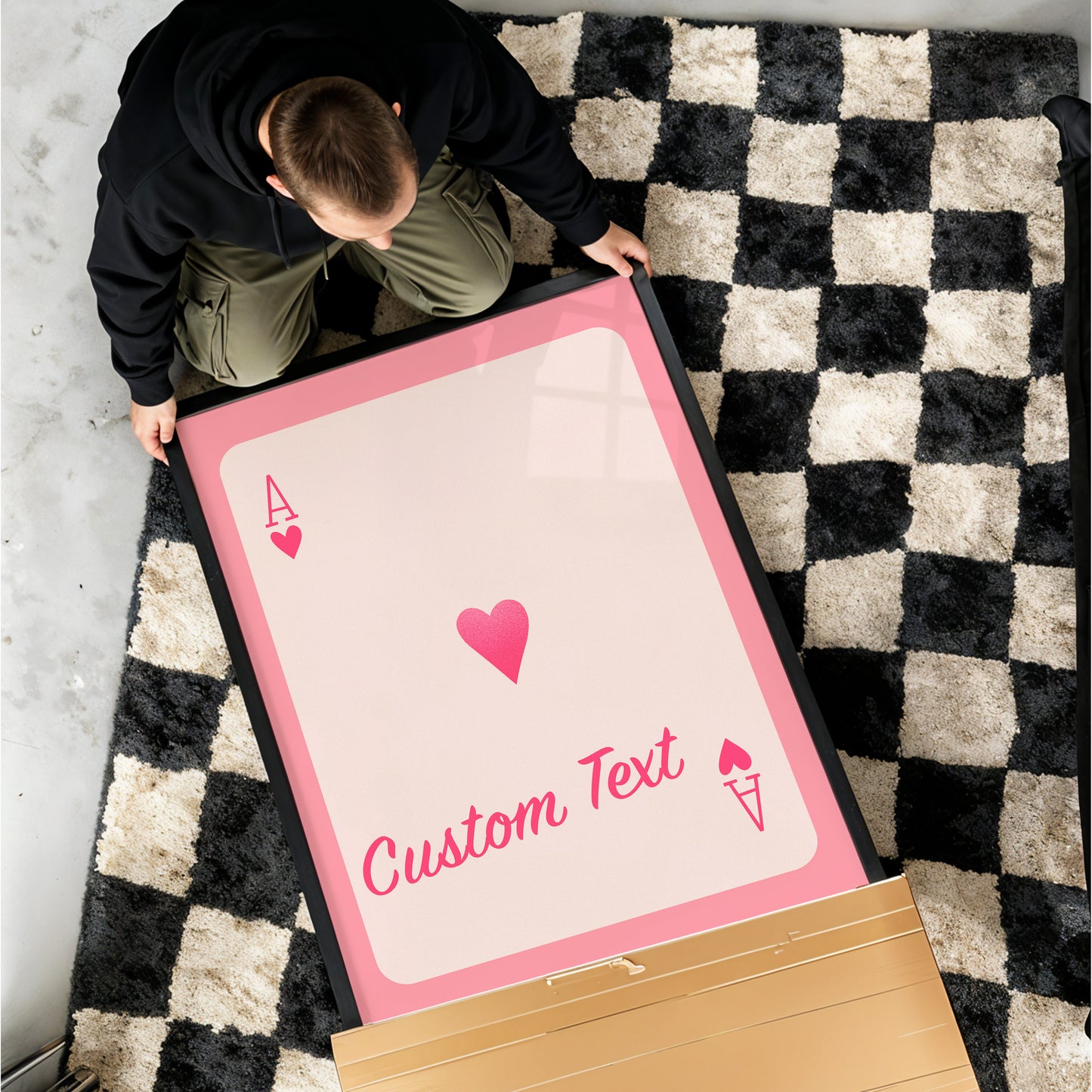 Your Message on Ace of Hearts