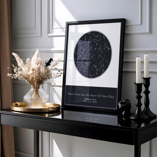 Personalized Night Sky Map – with Date, Location & Text