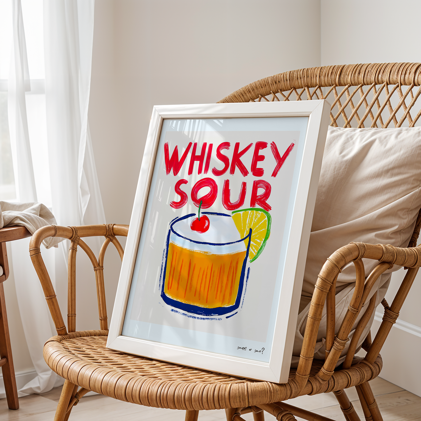 Sweet or Sour? Whiskey Sour Poster