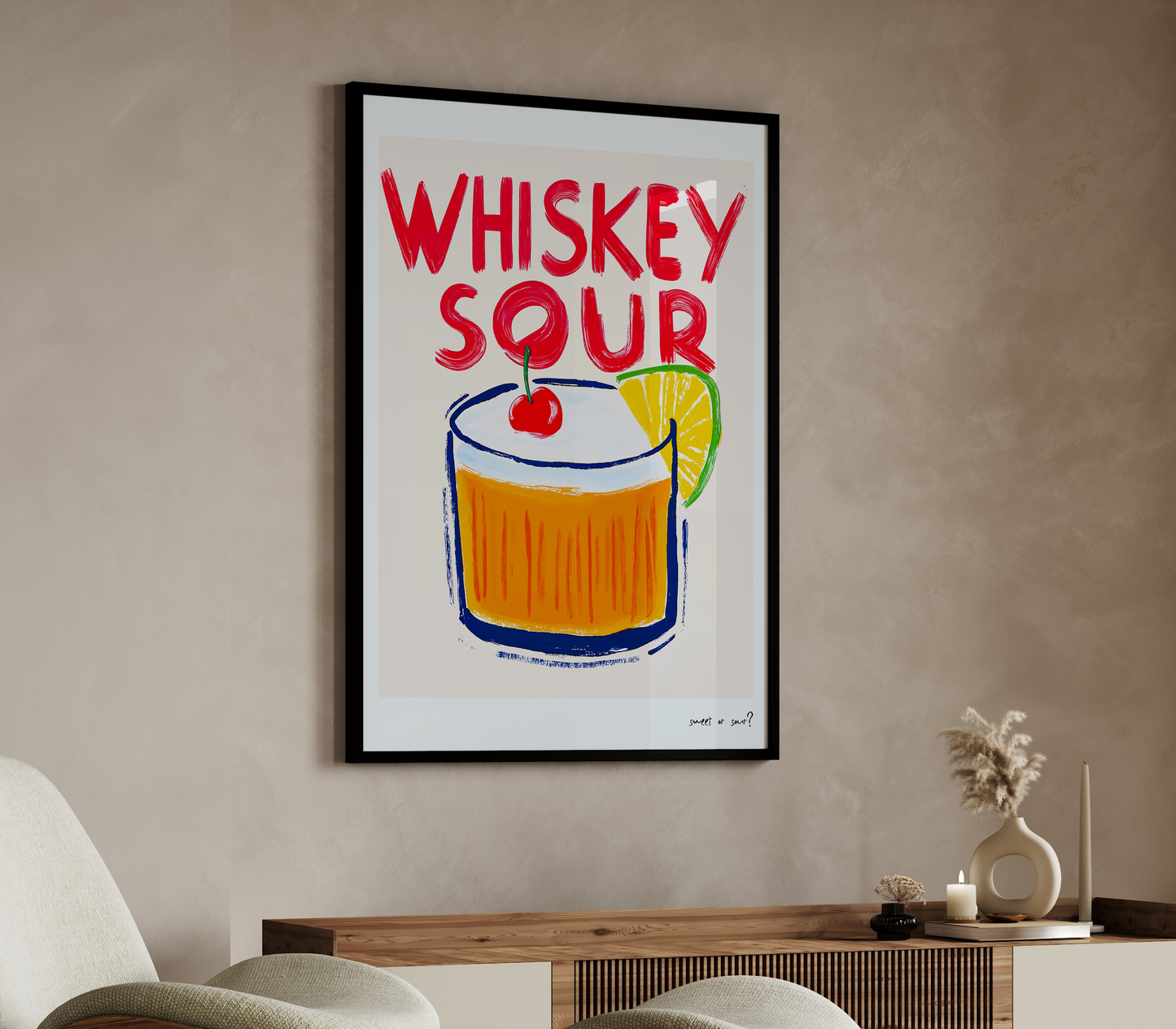 Sweet or Sour? Whiskey Sour Poster