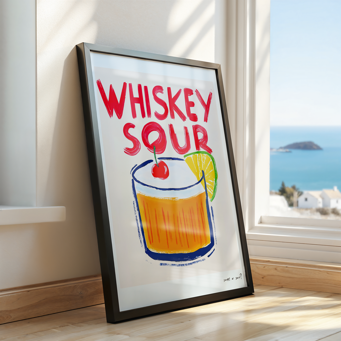 Sweet or Sour? Whiskey Sour Poster