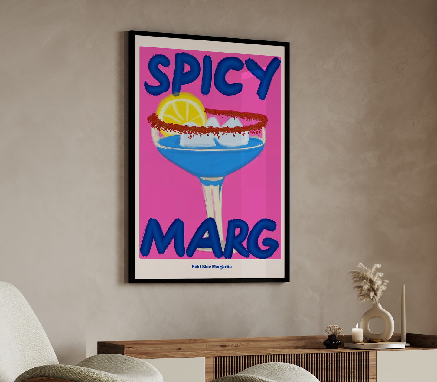 Bold Blue Margarita: Spicy Marg