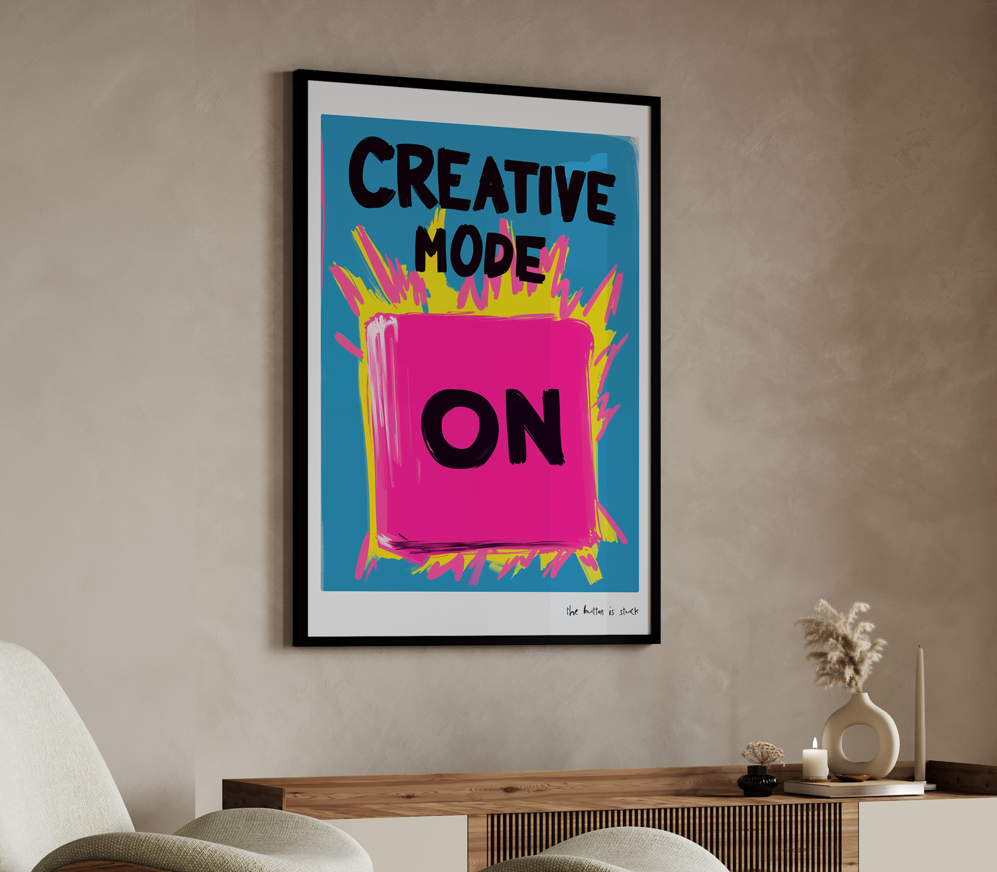 The Button is Stuck: Creative Mode ON