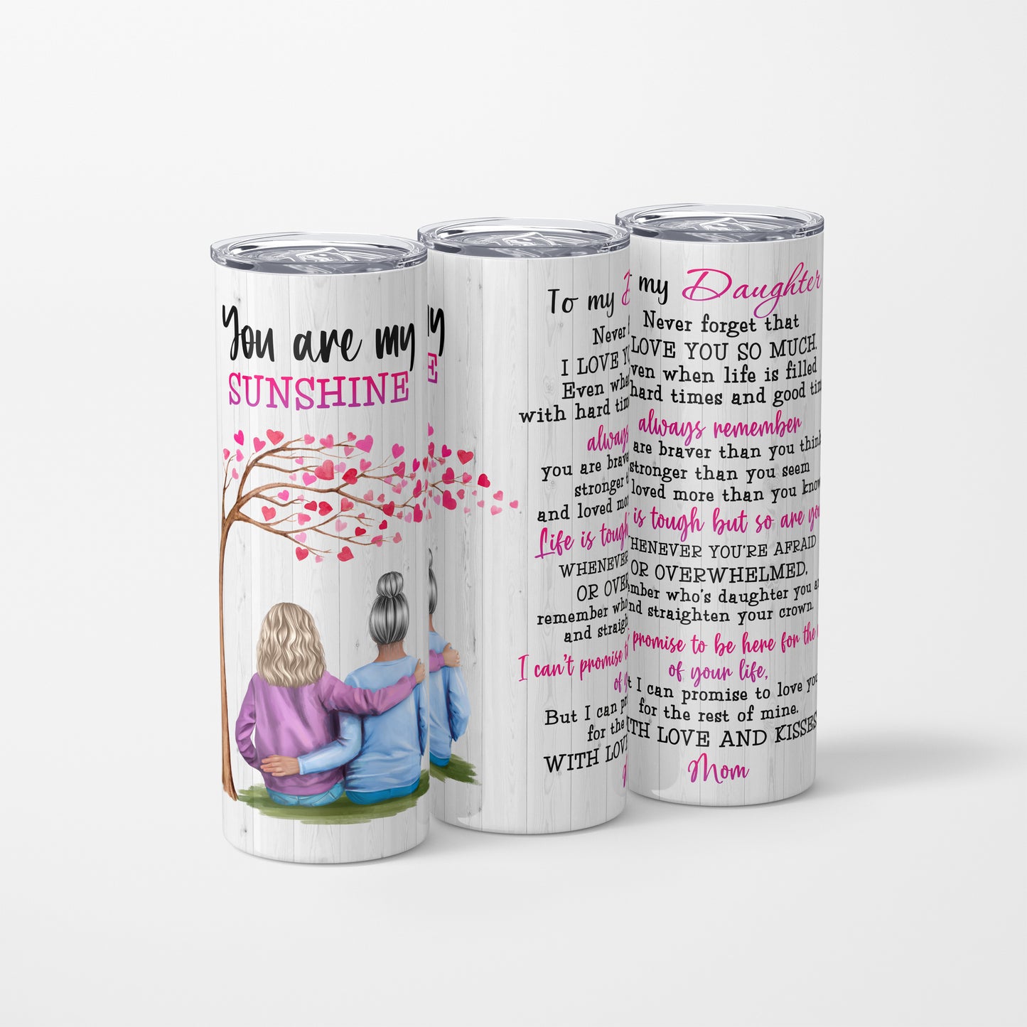 To my Daughter - 600 ml Stainless Steel Tumbler