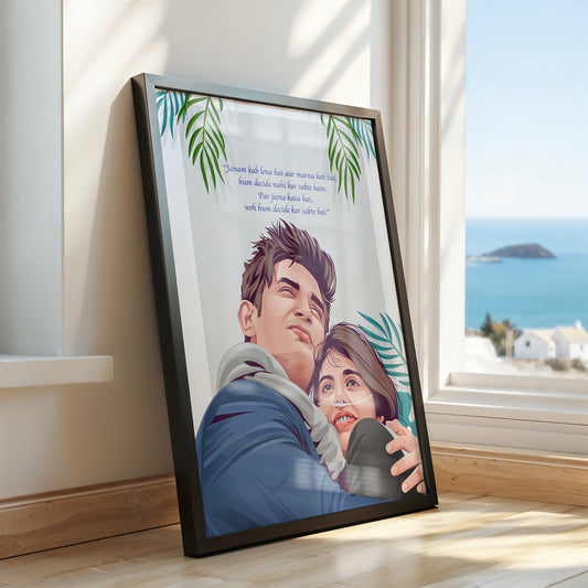 A 'Dil Bechara' Love Story Poster