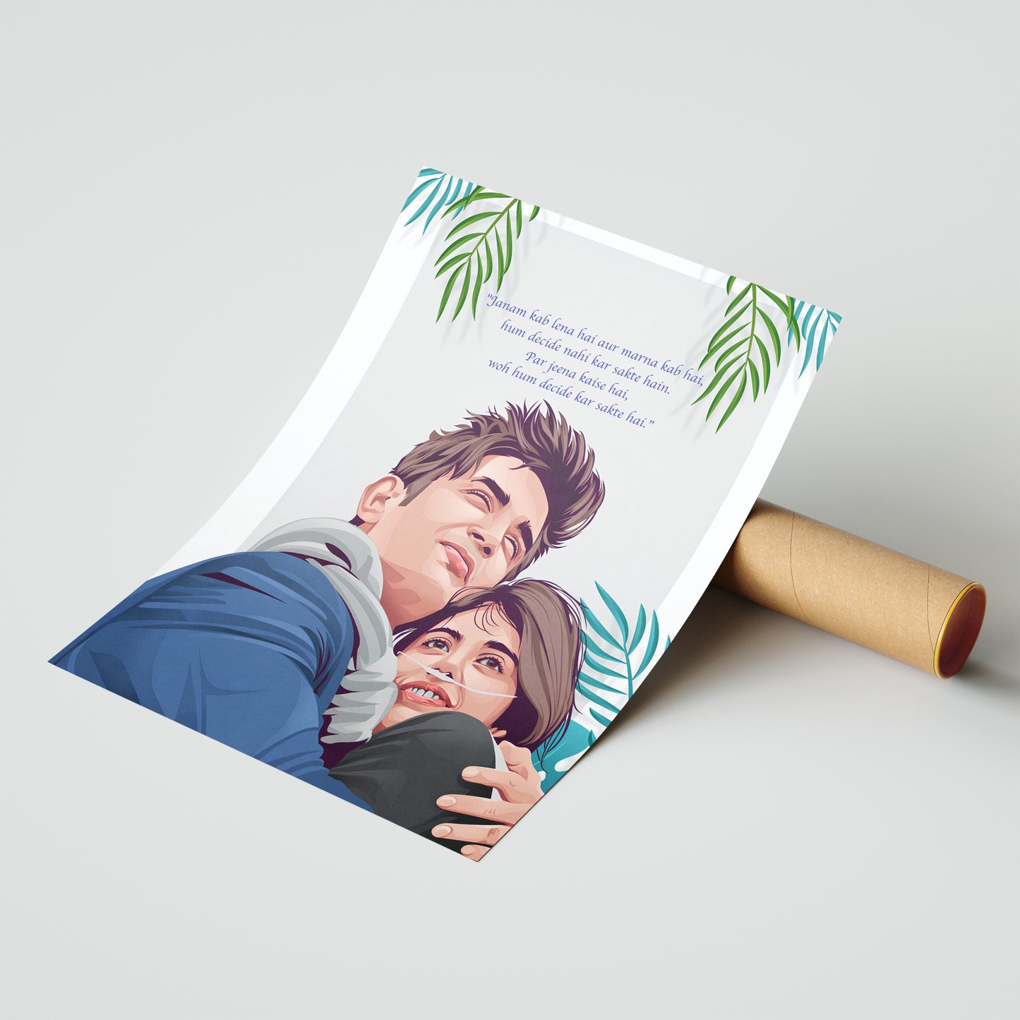 A 'Dil Bechara' Love Story Poster