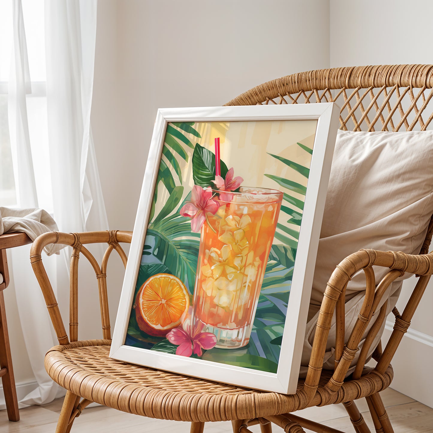 Citrus Bliss – Tropical Drink Art Poster