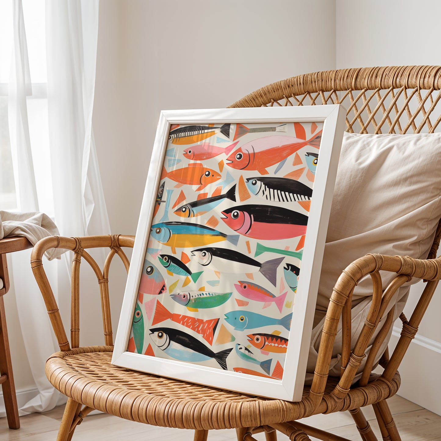 Funky Fish – Playful Retro Fish Pattern Poster