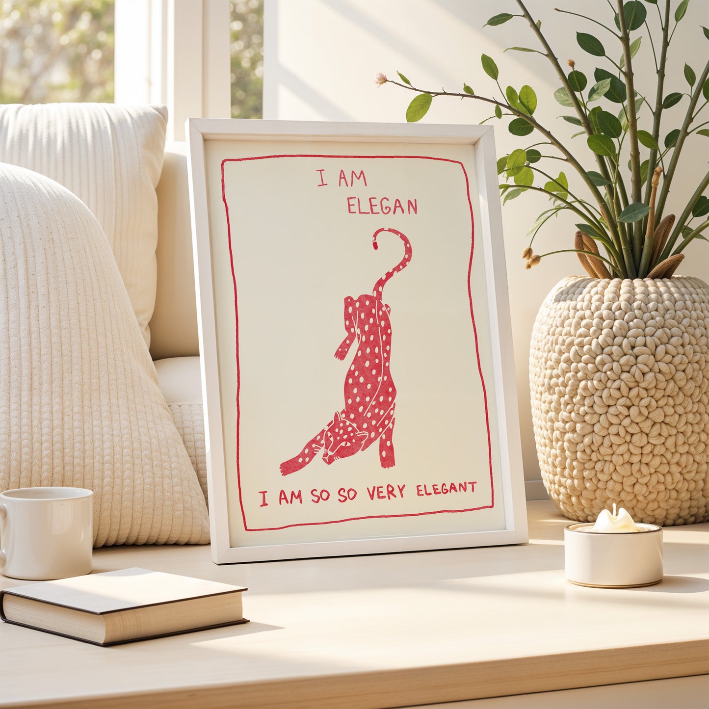 I Am So So Very Elegant – Quirky Art Poster