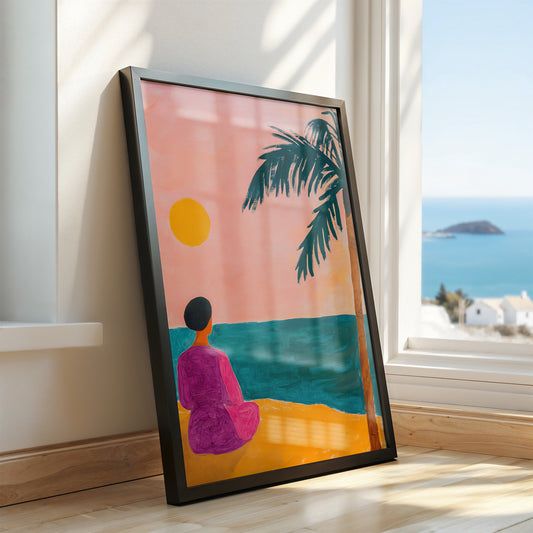 Seaside Serenity - Sunset Gaze