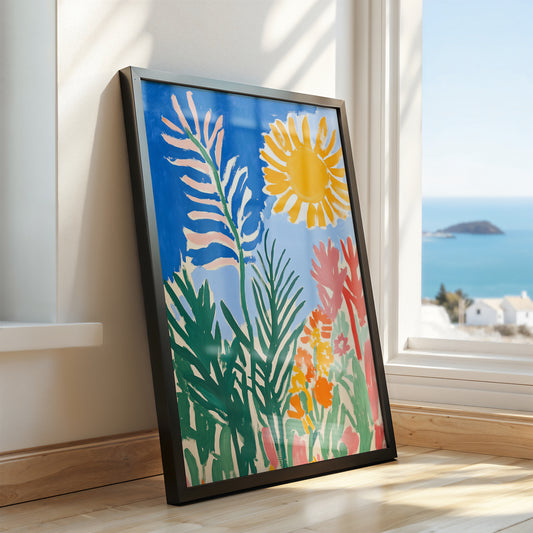 Sun Garden - Post-Impressionist Floral Landscape