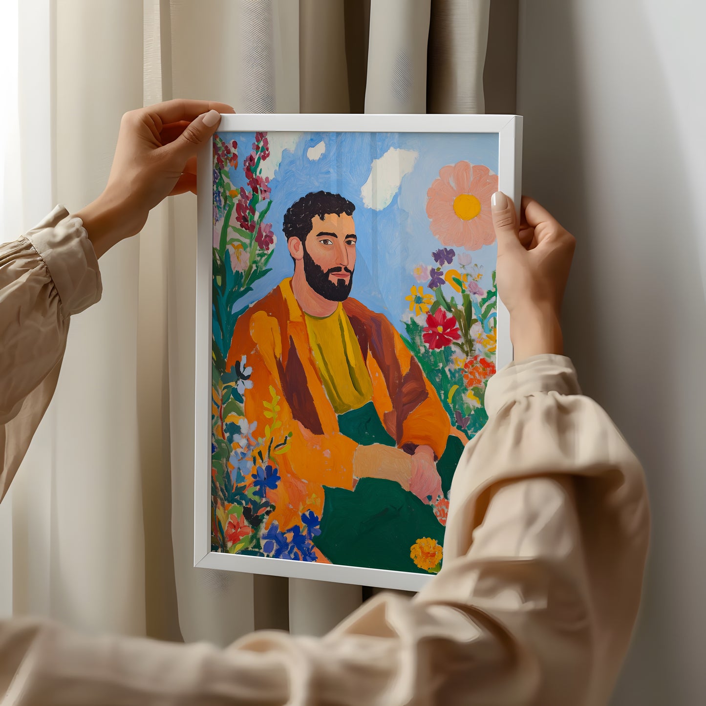 Blossoms & Reflections: Botanical Muse Art Print