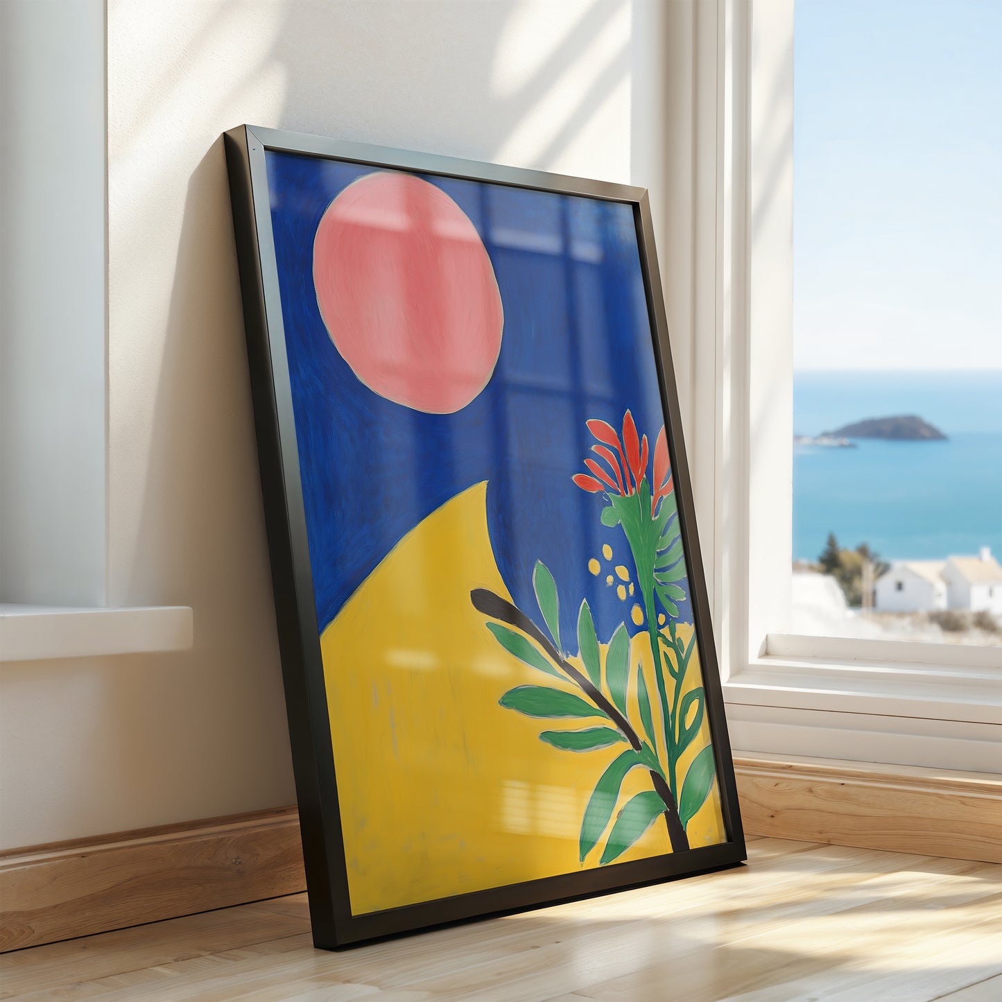 Celestial Tropics: Abstract Botanical Wall Art