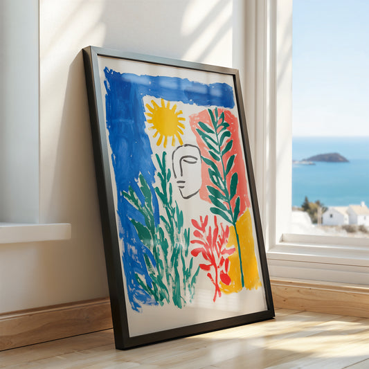 Reflections of Sol: Tropical Dreamscape with Portrait