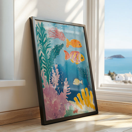 Coral Carnival: Playful Fish and Underwater Joy