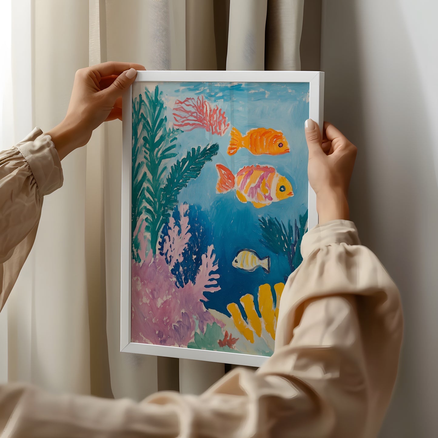 Coral Carnival: Playful Fish and Underwater Joy