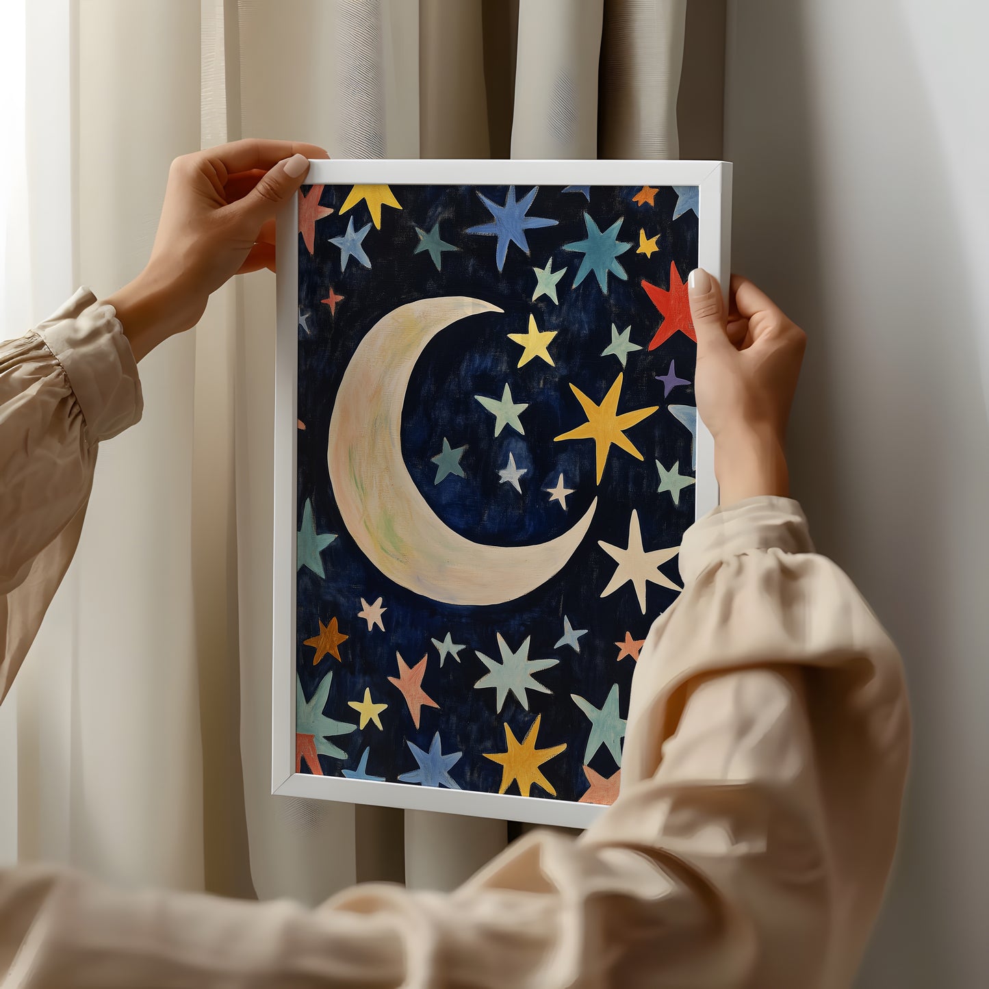 Celestial Crescent: Moonlit Dreams