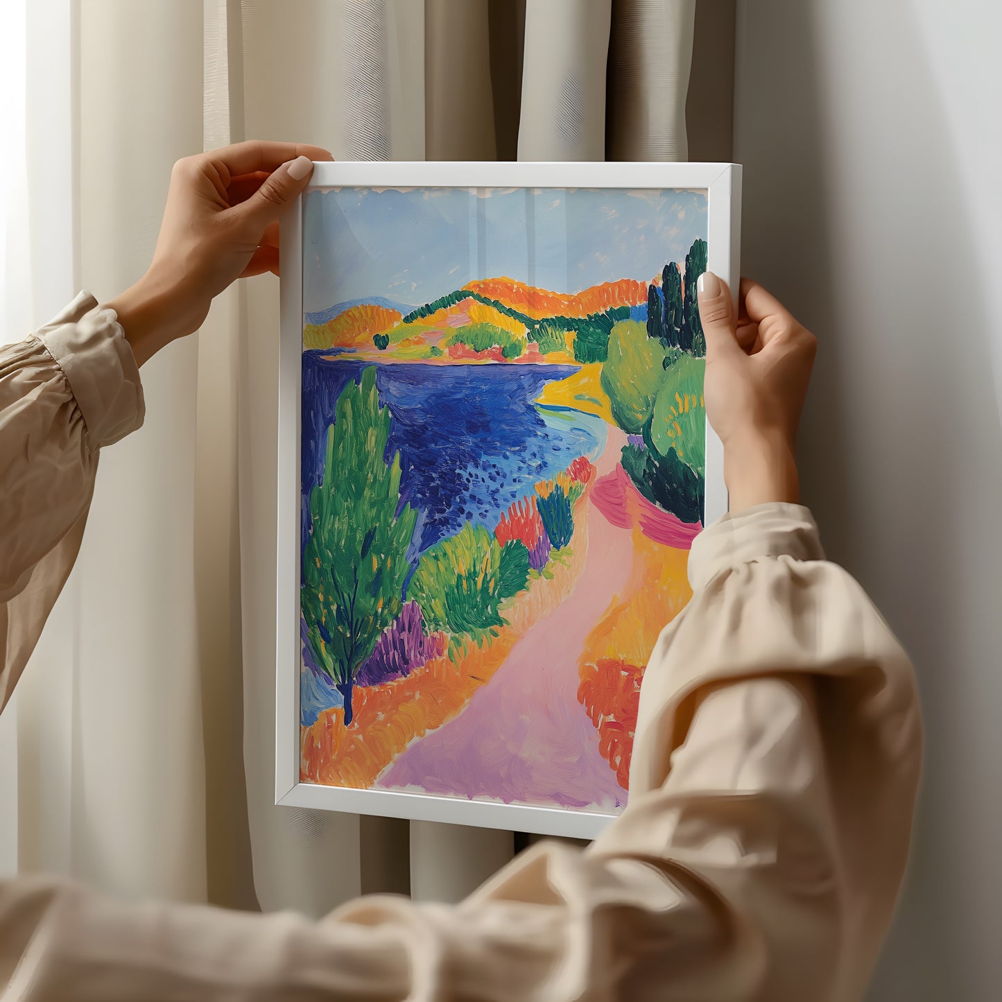 Lakeside Sonata: Path of Colors