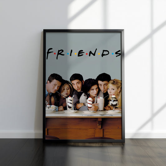 Friends TV Show Iconic Milkshake Poster
