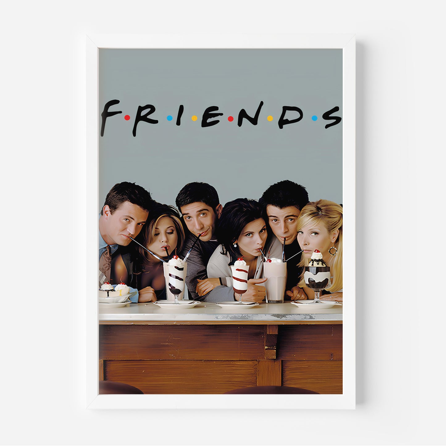 Friends TV Show Iconic Milkshake Poster