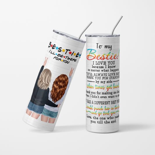 Girl Bestie - 600 ml Stainless Steel Tumbler