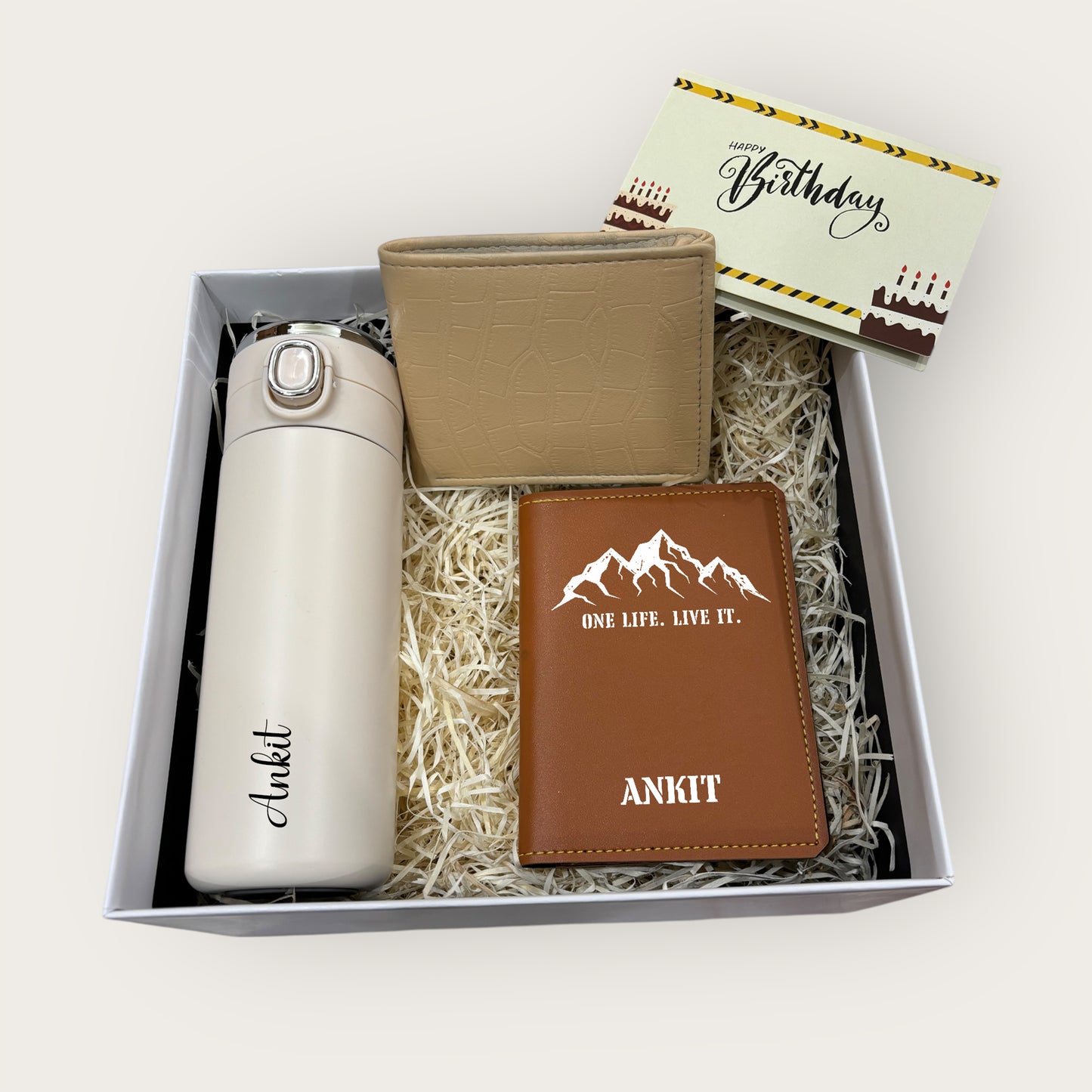 Birthday Gift Box with Temperature Bottle & Travel Essentials