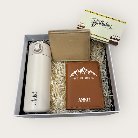 Birthday Gift Box with Temperature Bottle & Travel Essentials