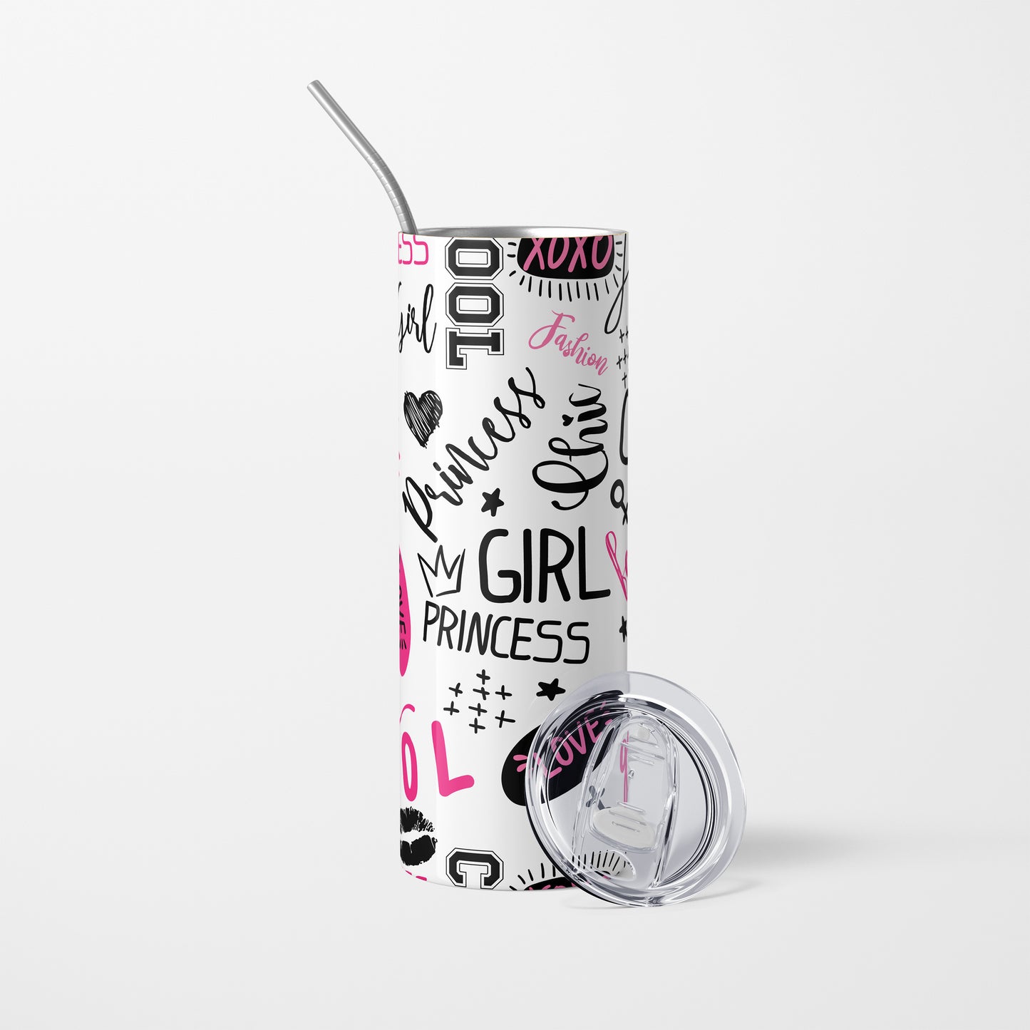 Girl Princess - 600 ml Stainless Steel Tumbler