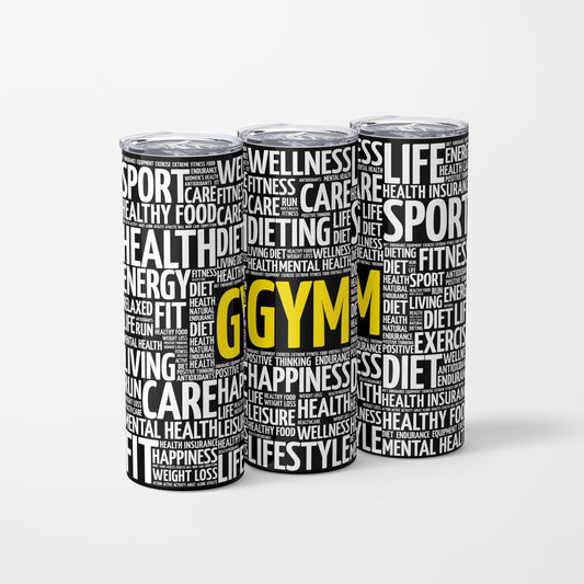 GYM - 600 ml Stainless Steel Tumbler