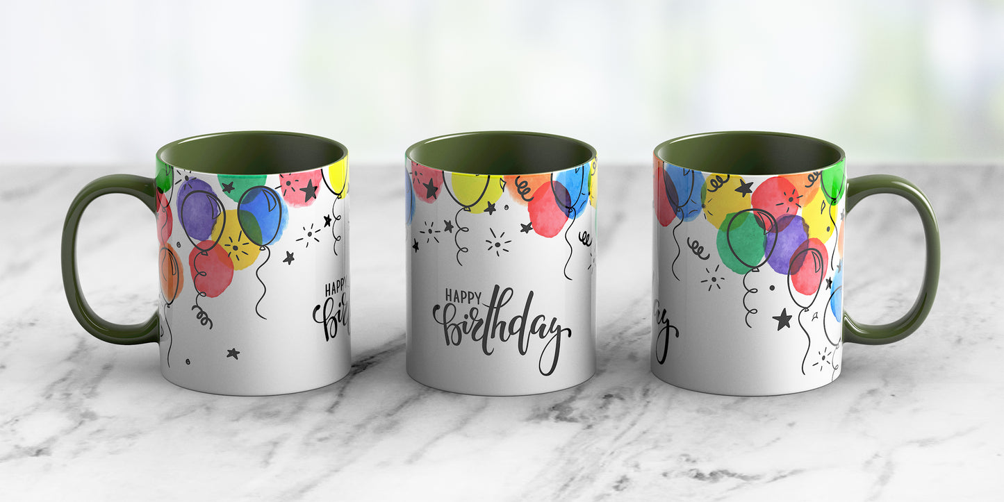 Happy Birthday - Ceramic Coffee Mug