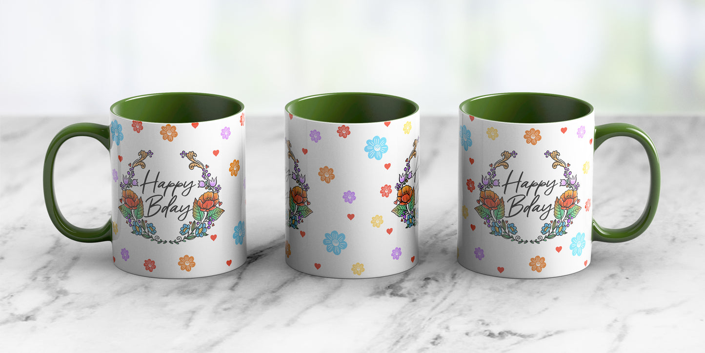 Happy Birthday - Ceramic Coffee Mug